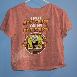 Nickelodeon SpongeBob Kids' Orange Graphic Tee